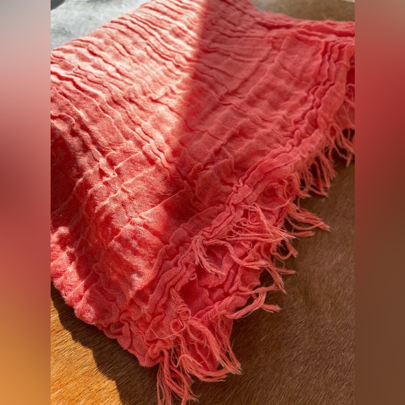 TILO Scarves Orange Crush 🧡 Crinkle soft scarf. Lux casual delight. Great gift! - Picture 9 of 9